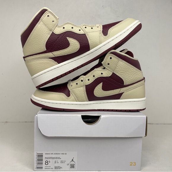 Nike Air Jordan 1 Retro Mid SE WMNS “Cherrywood Split” 2022 - Picture 3 of 4